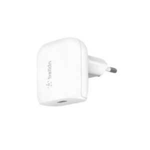 شارژ دیواری 20 وات بلکین مدل WCA003vf04WH به همراه کابل لایتنینگ